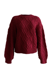 Sweater Cottony Maroon