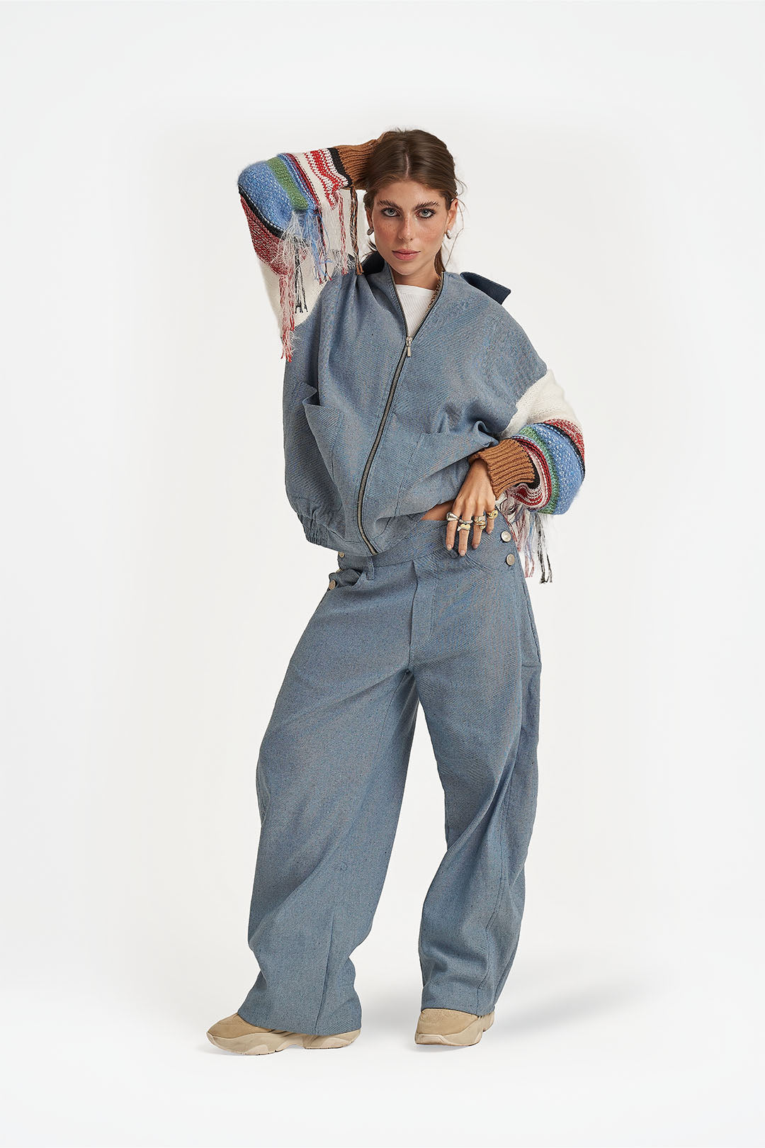 Casaco Oversized Mixed