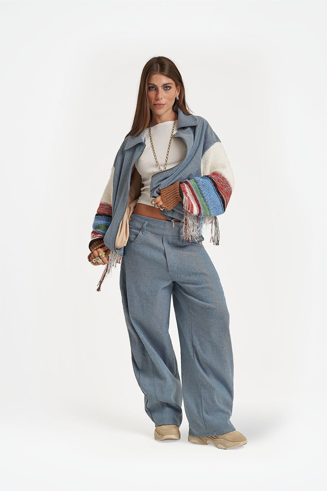 Casaco Oversized Mixed
