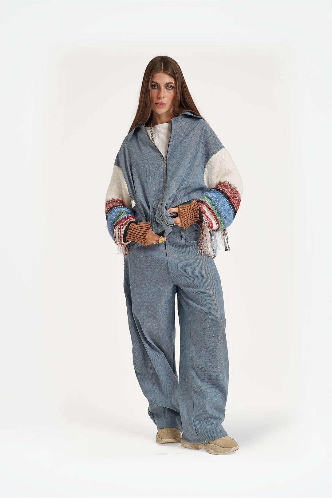 Casaco Oversized Mixed