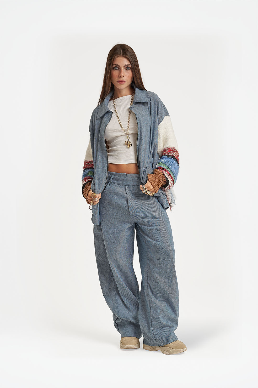 Casaco Oversized Mixed