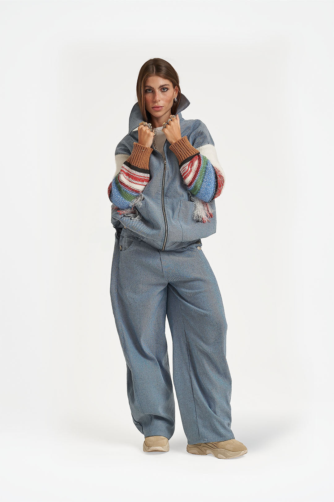 Casaco Oversized Mixed