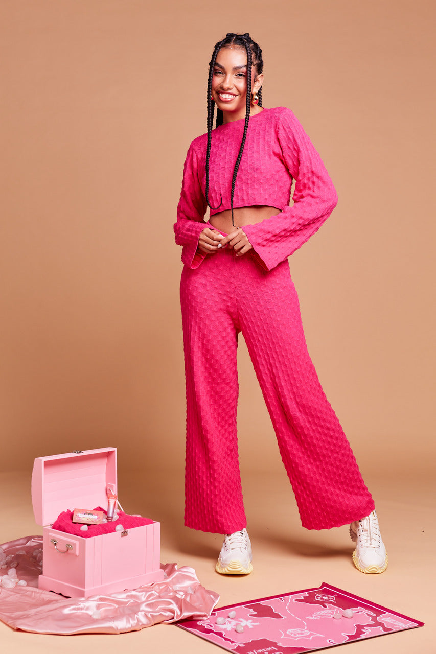 Cropped Treasure Island Pink