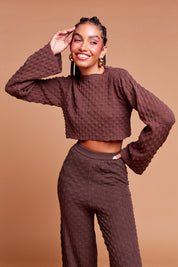 Cropped Treasure Island Brown
