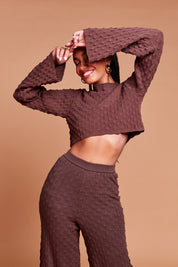 Cropped Treasure Island Brown