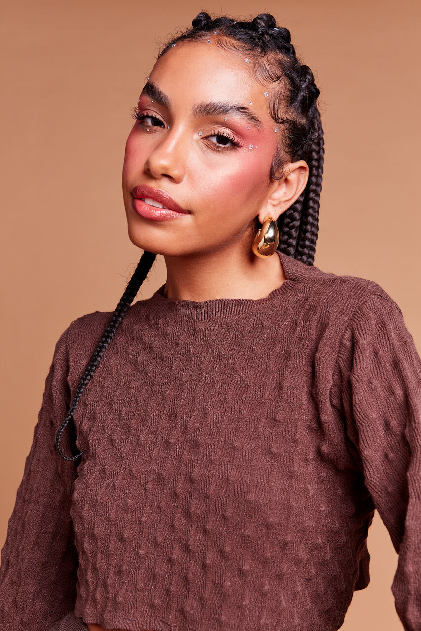 Cropped Treasure Island Brown