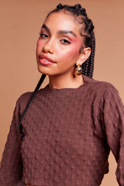 Cropped Treasure Island Brown