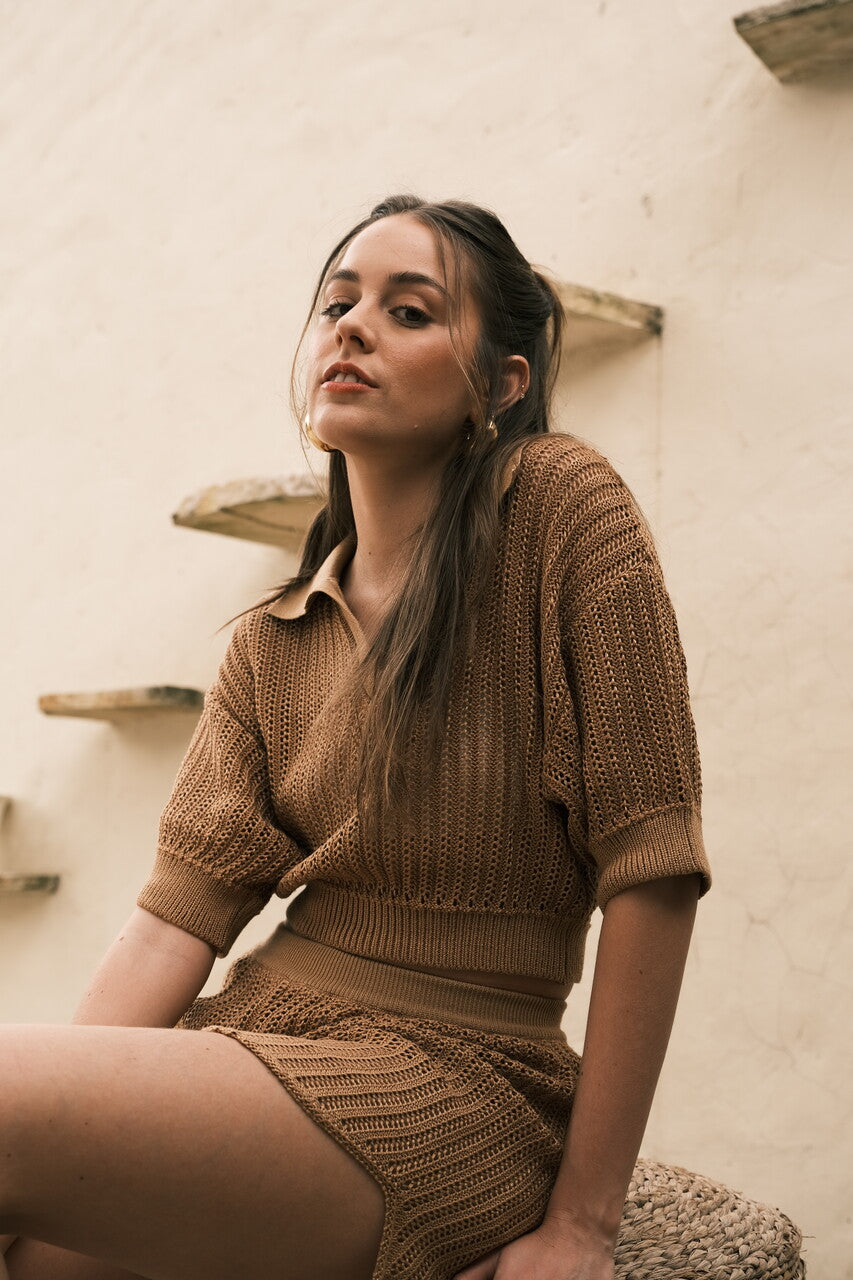 Shorts Tide Brown