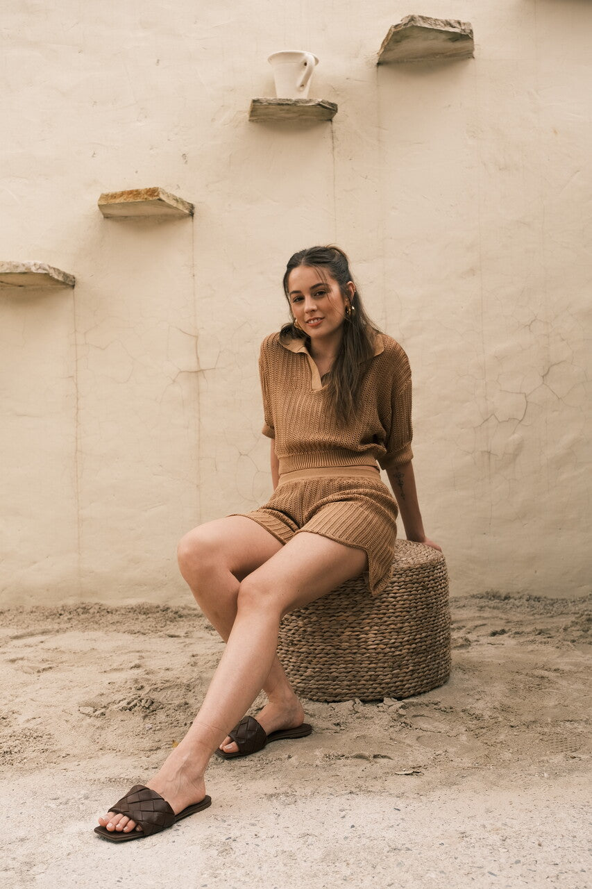 Shorts Tide Brown