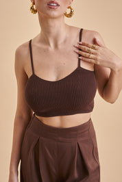 Top Knit Brown