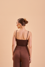 Top Knit Brown