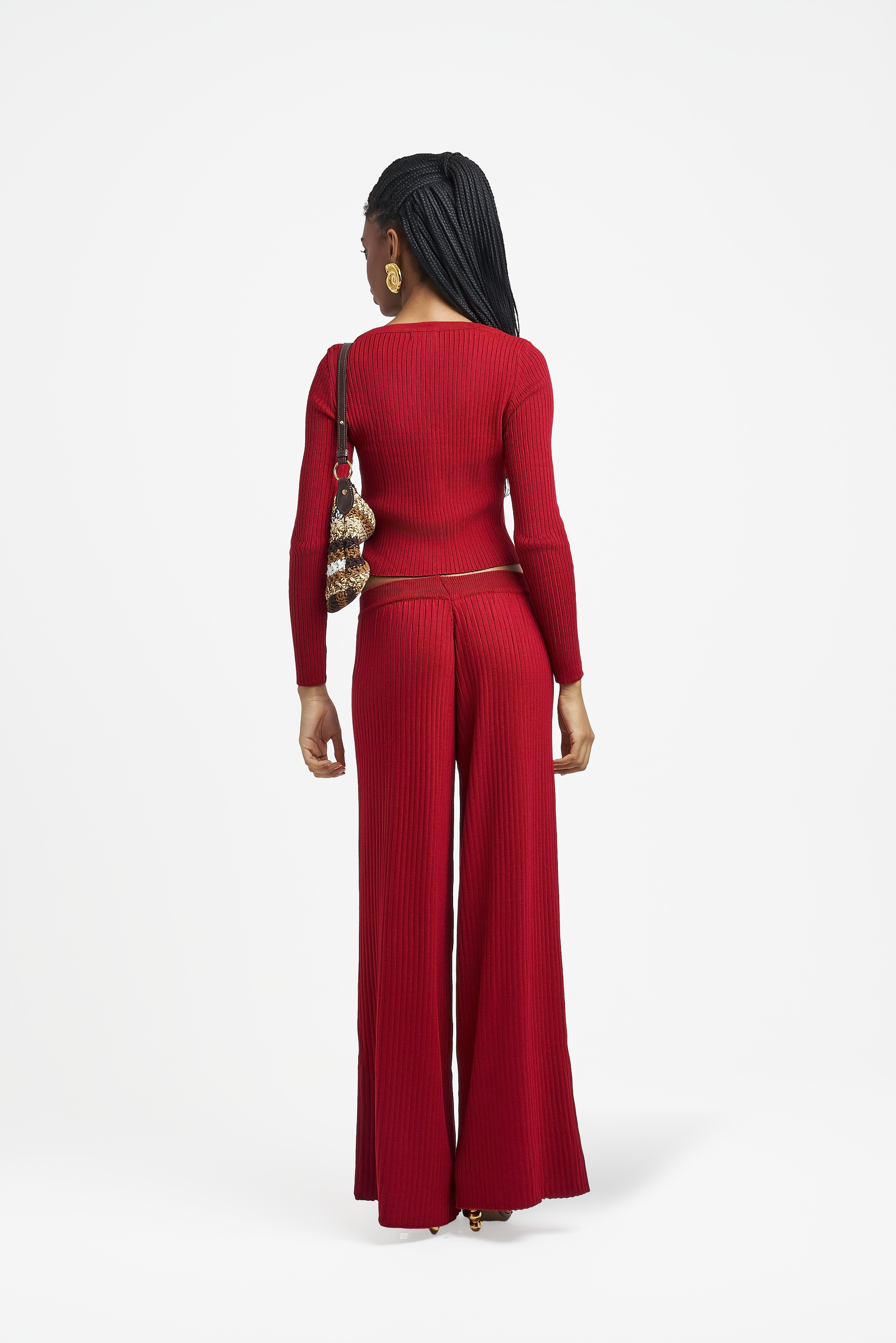 Cardigan Burning Red #cc0000 / P Cardigan Burning Red #cc0000 / P