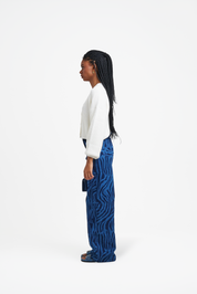 Calça Print Denim