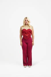 Colete Flashy Heart Red