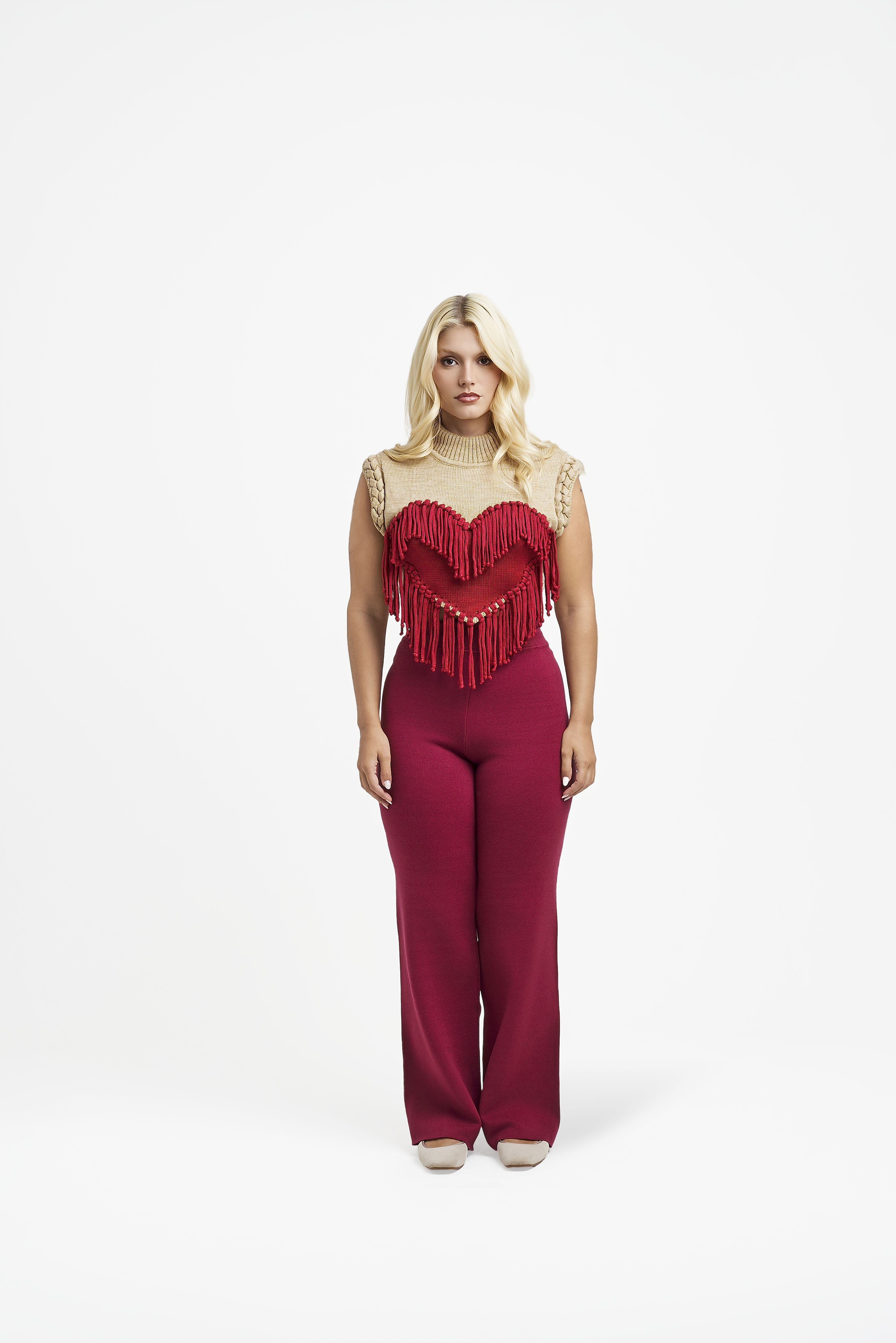 Colete Flashy Heart Red