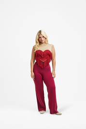 Colete Flashy Heart Red