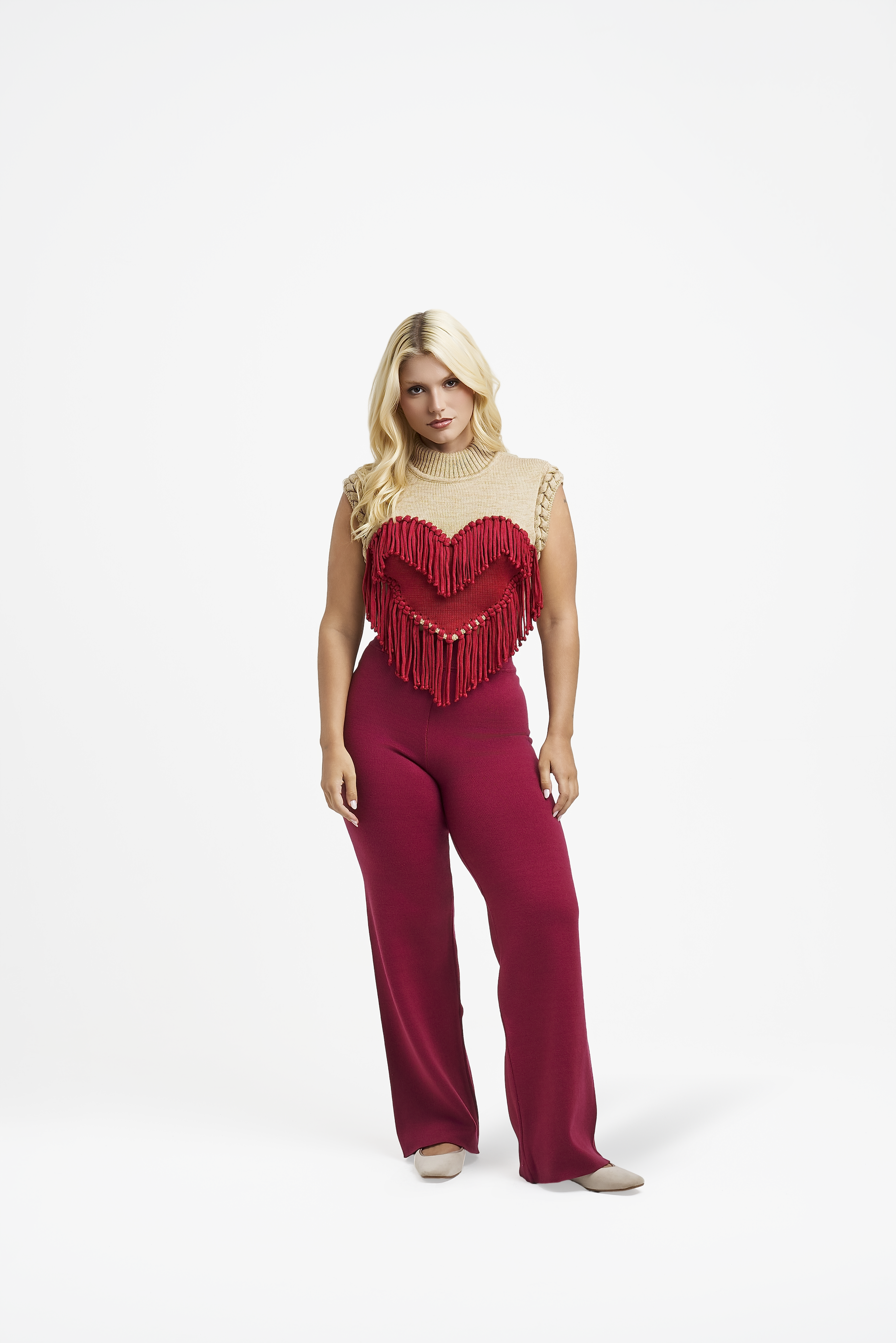Colete Flashy Heart Red