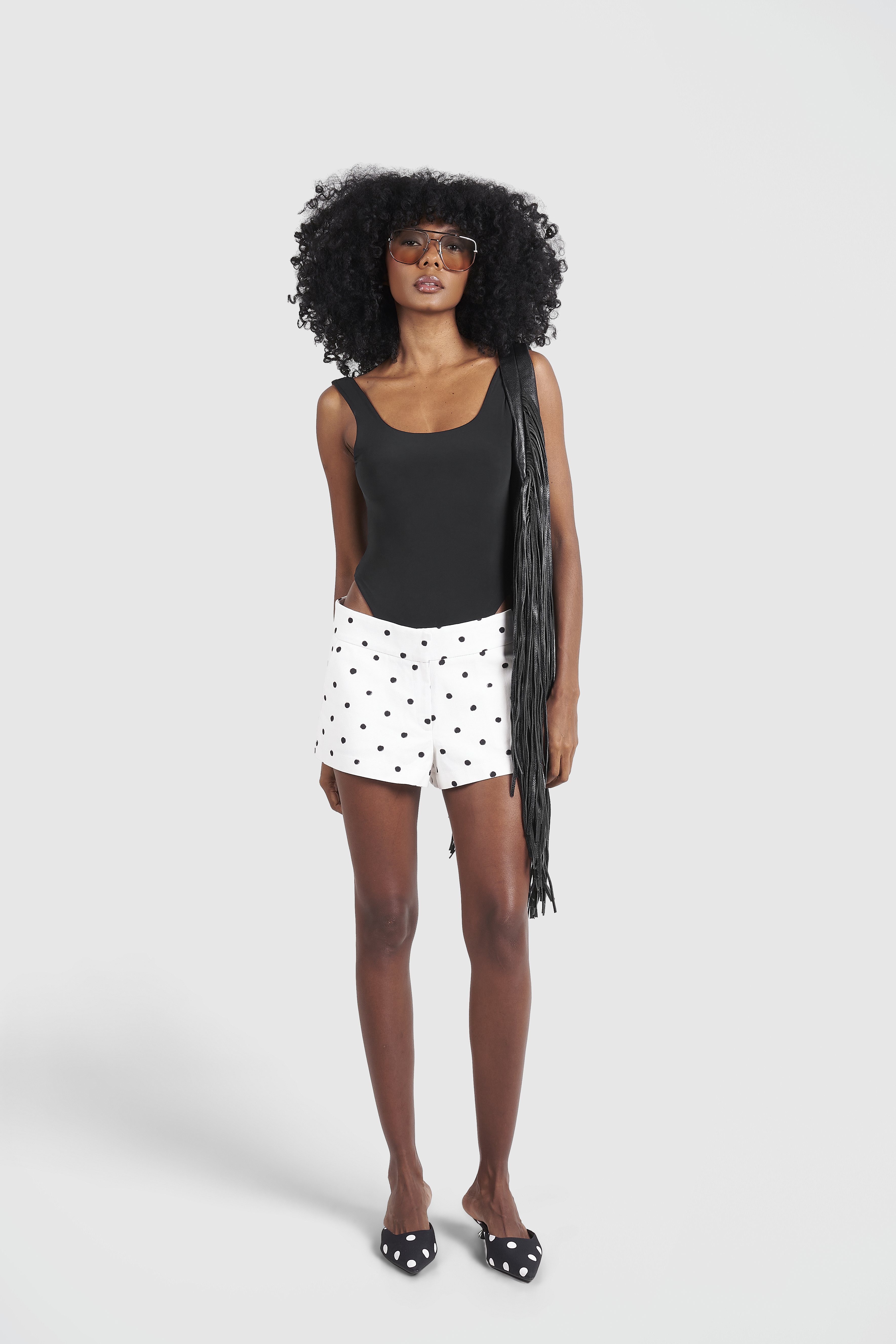 Shorts Polka White