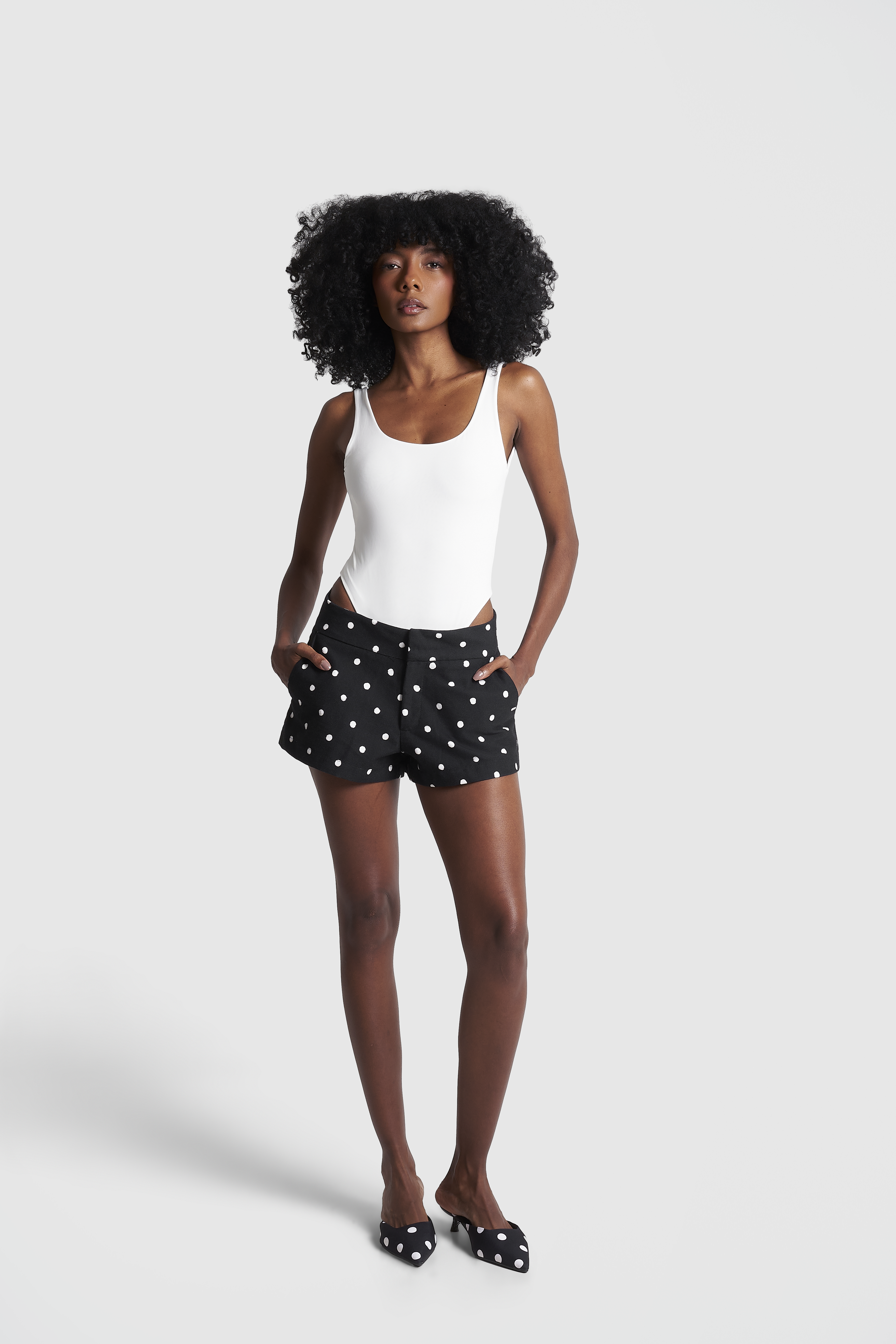 Shorts Polka Black