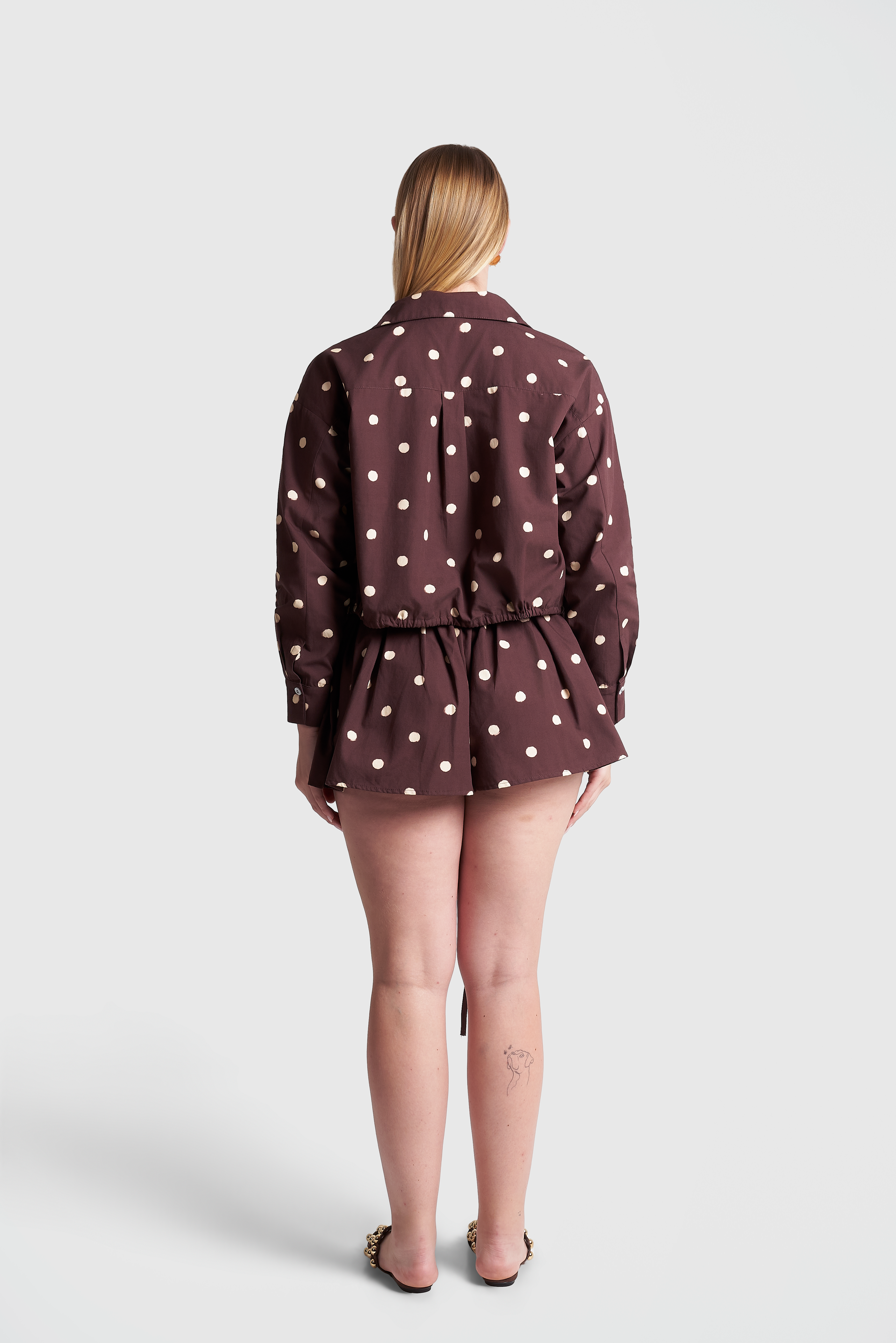 Camisa Polka Brown