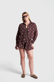 Camisa Polka Brown