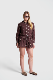 Camisa Polka Brown