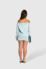 Blusa Shoulder Baby Blue