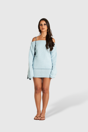 Blusa Shoulder Baby Blue