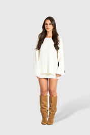 Blusa Deep V Blanc