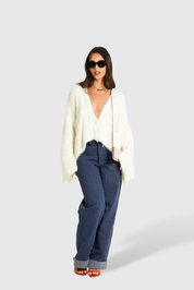 Cardigan Teddy Cream