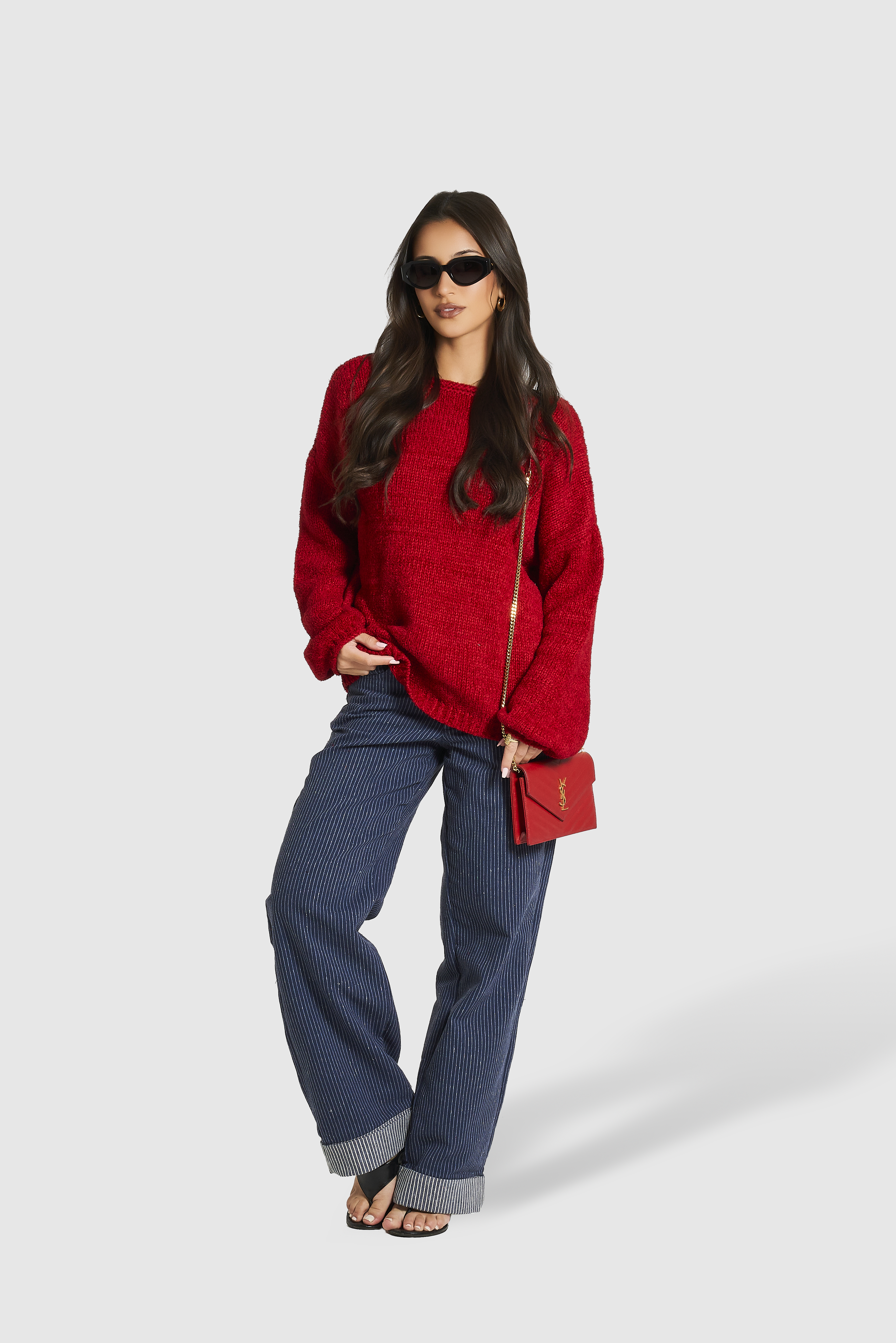 Blusa Deep V Scarlet