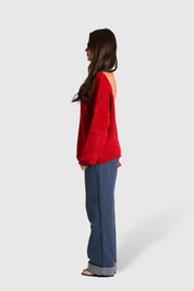 Blusa Deep V Scarlet