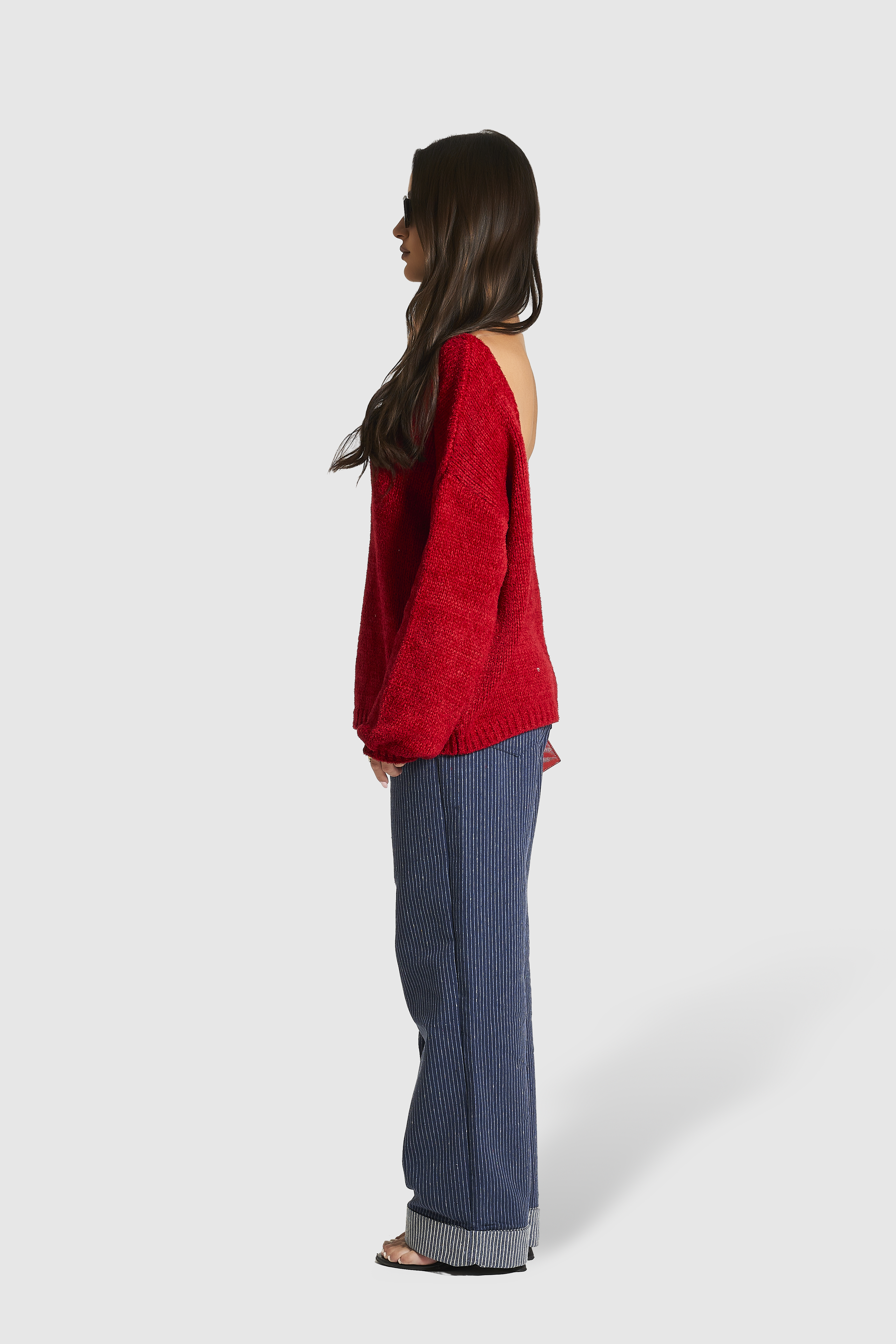 Blusa Deep V Scarlet