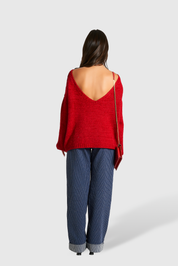 Blusa Deep V Scarlet