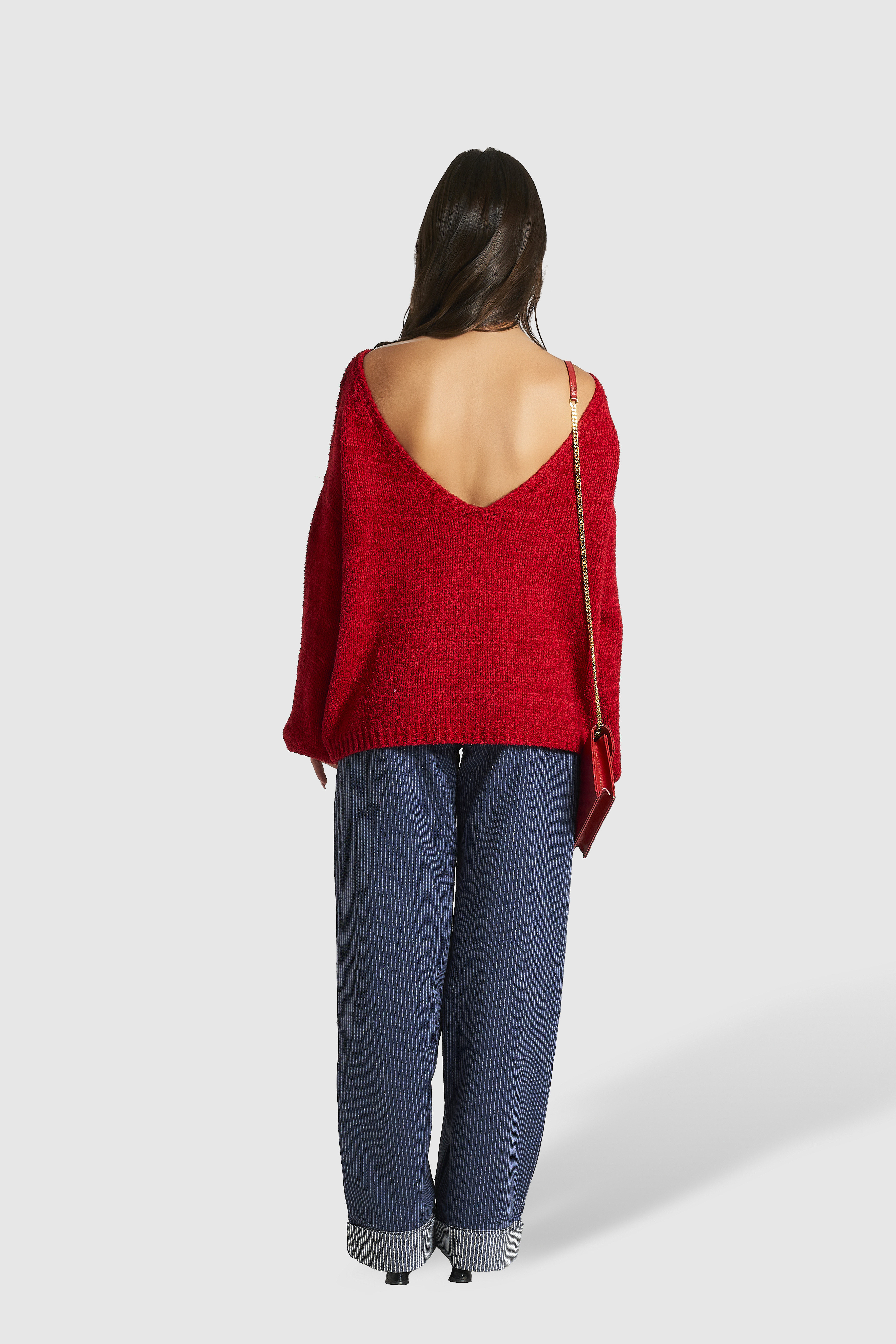 Blusa Deep V Scarlet