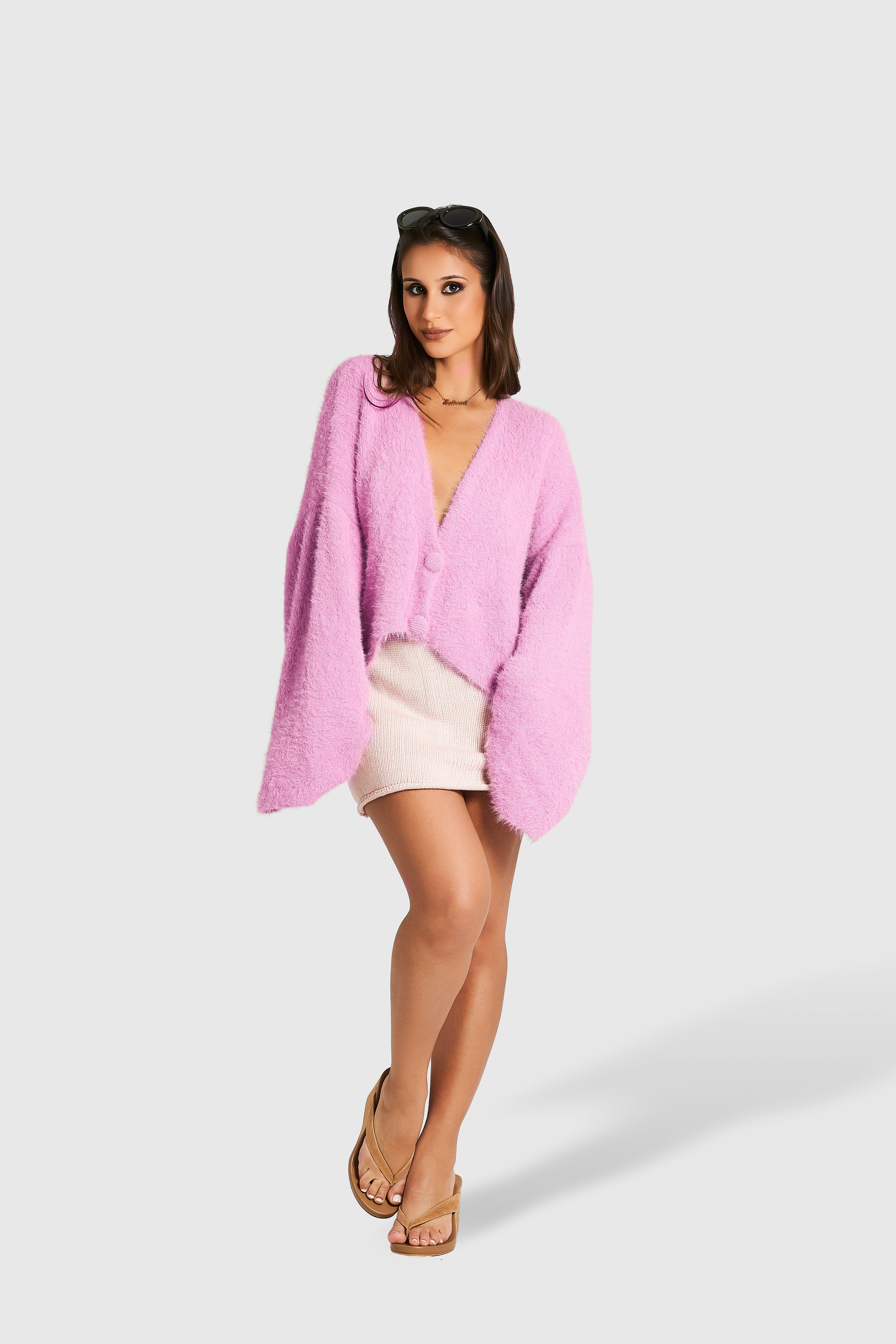Cardigan Teddy Blush