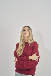 Sweater Cottony Maroon