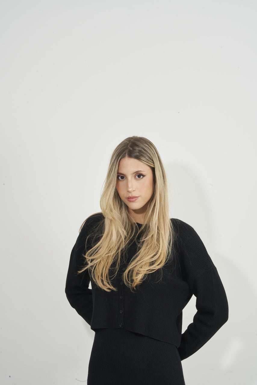 Cardigan Slim Black