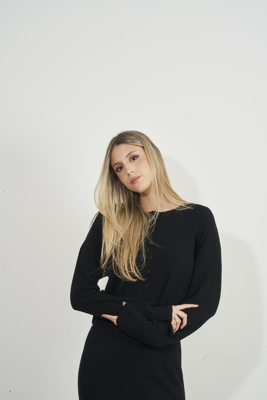 Cardigan Slim Black