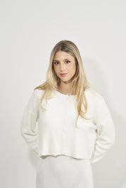 Cardigan Slim Off White