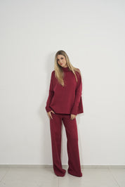 Calça Mellow Burgundy