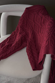 Sweater Cottony Maroon