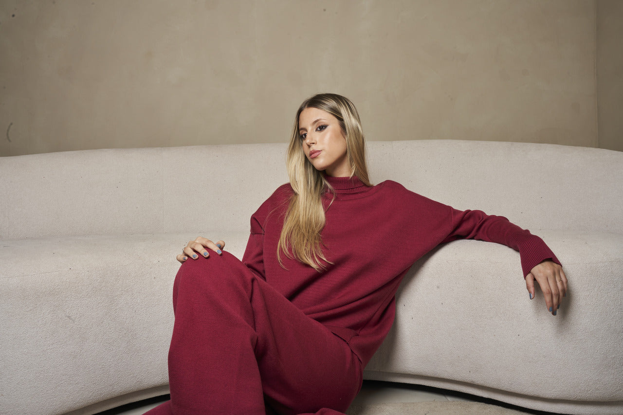 Calça Mellow Burgundy