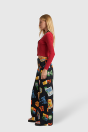 Calça Wideleg Cheers Sarja