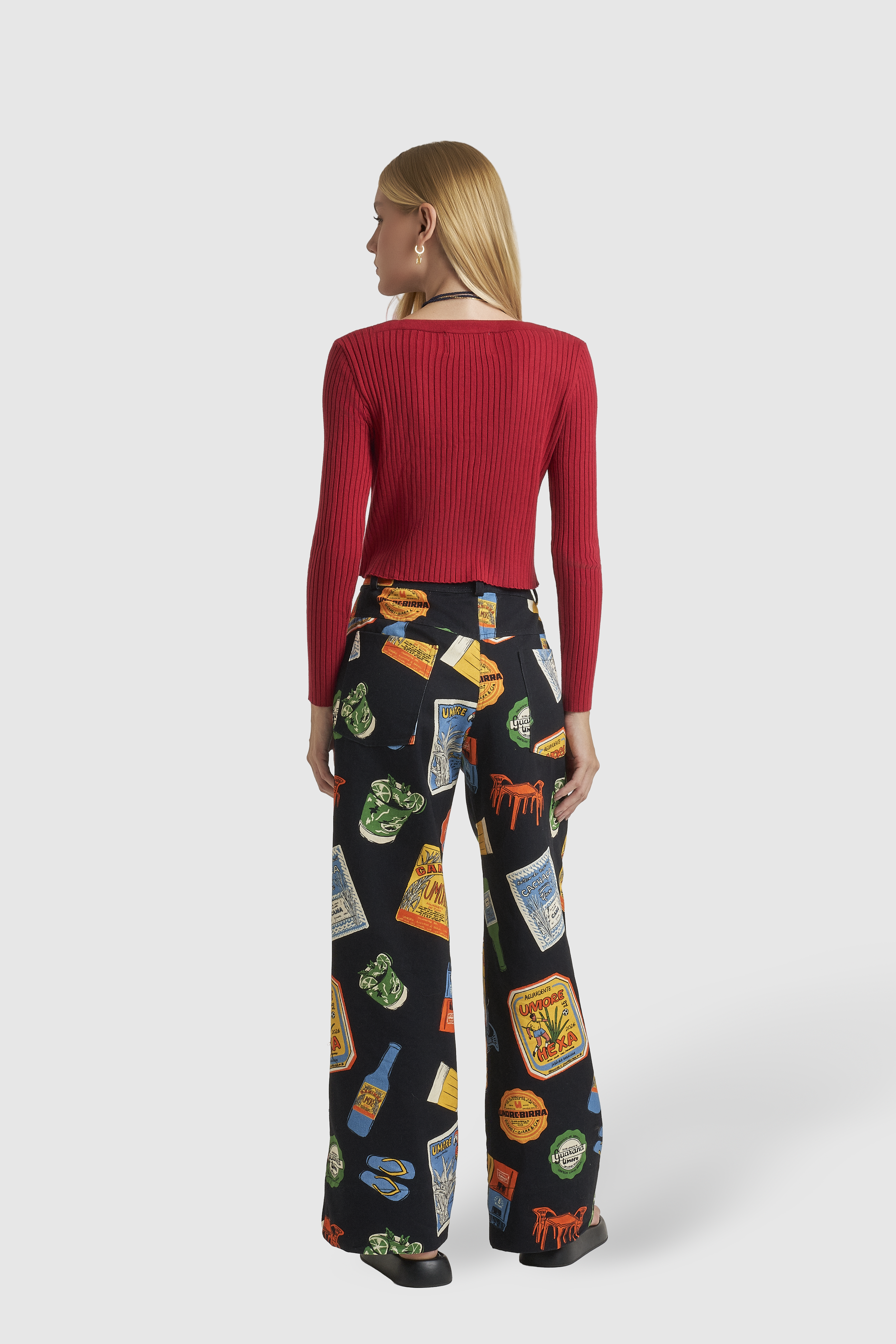 Calça Wideleg Cheers Sarja