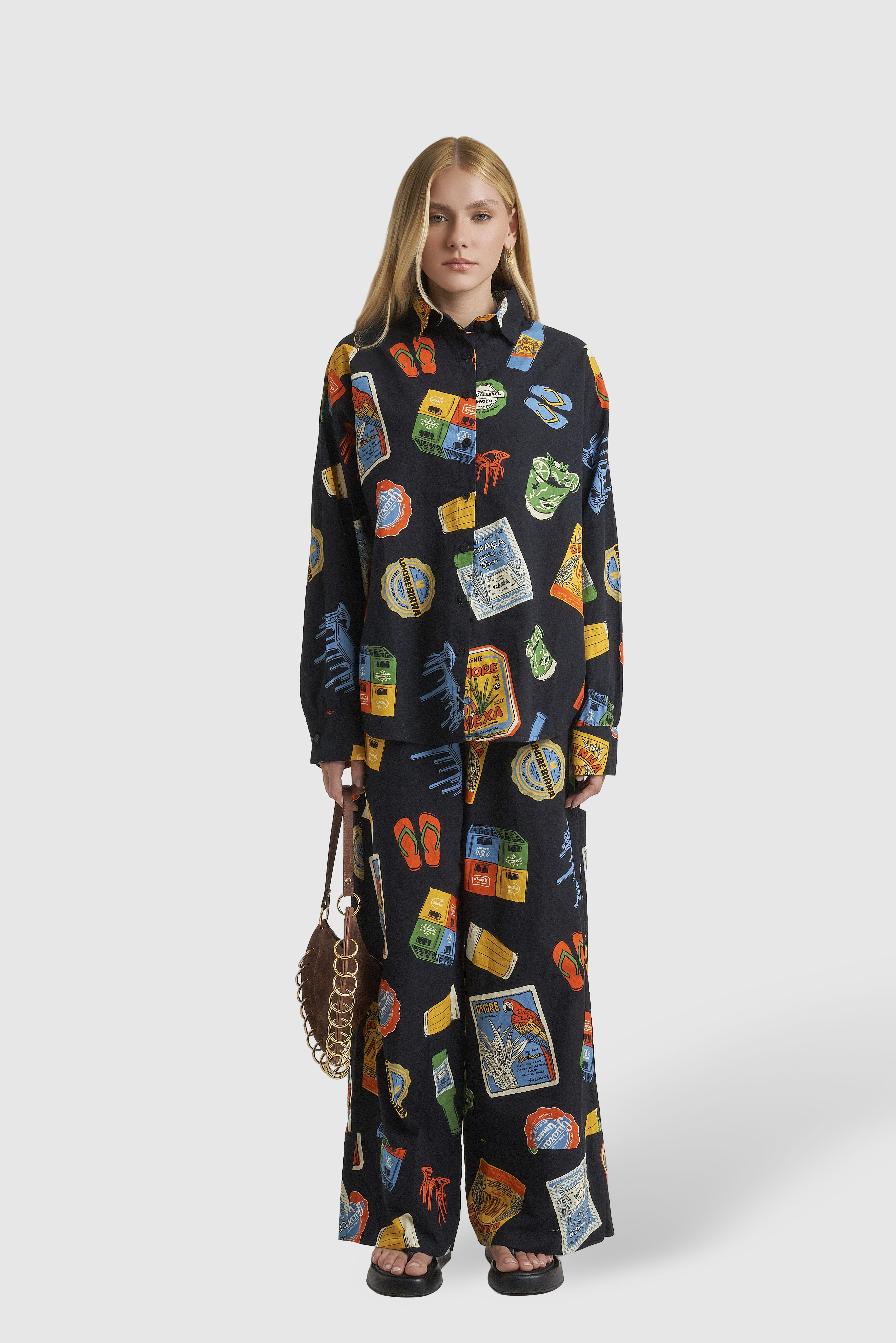 Camisa Colarinho Algodão