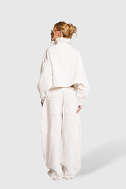 Jaqueta Crinkle White
