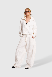 Jaqueta Crinkle White