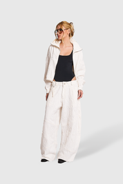 Jaqueta Crinkle White