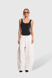 Calça Crinkle White